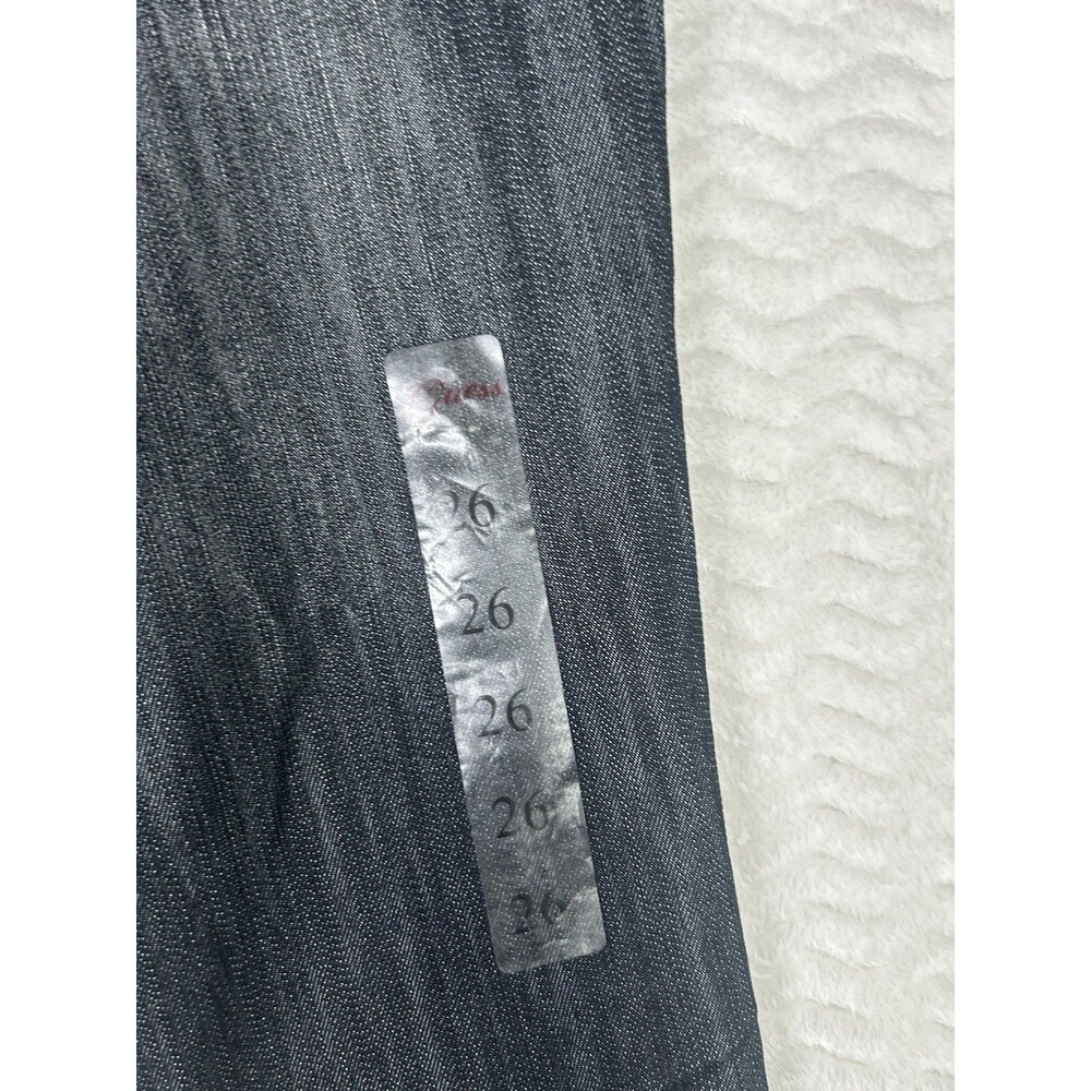 GUESS Jeans Womens 26 Blue Dark Wash Skinny Slim Distressed Stretch Embroidered - Picture 8 of 10